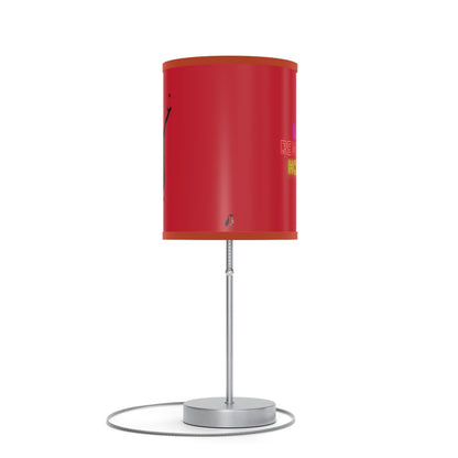 Lamp on a Stand, US|CA plug: Tennis Dark Red