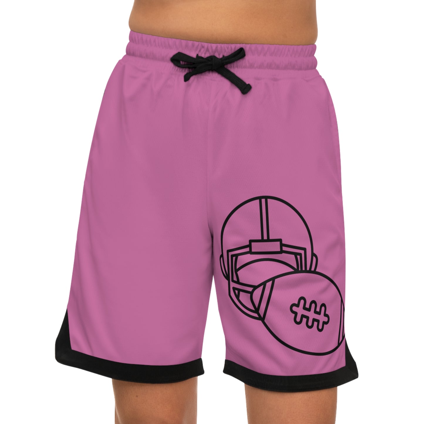 Basketball Rib Shorts: Football Lite Pink