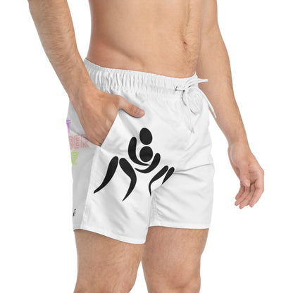 Swim Trunks: Wrestling White