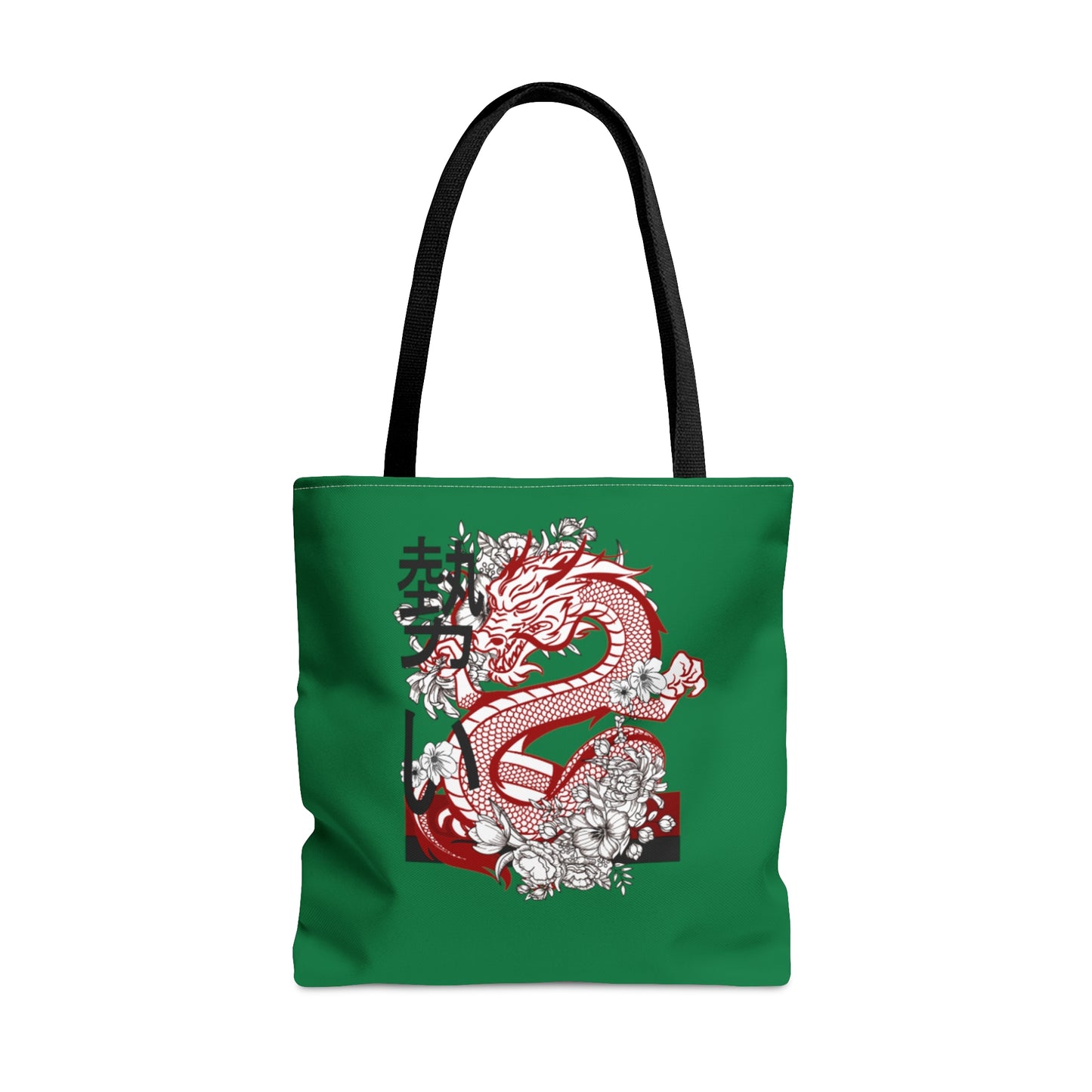 Tote Bag: Dragons Dark Green