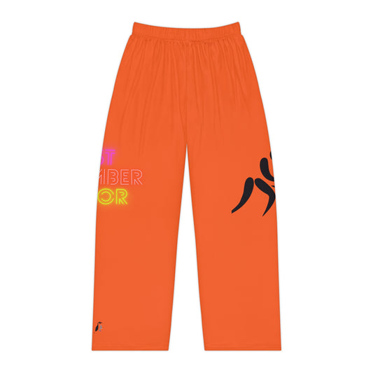 Pambabaeng Pajama Pants: Wrestling Orange 