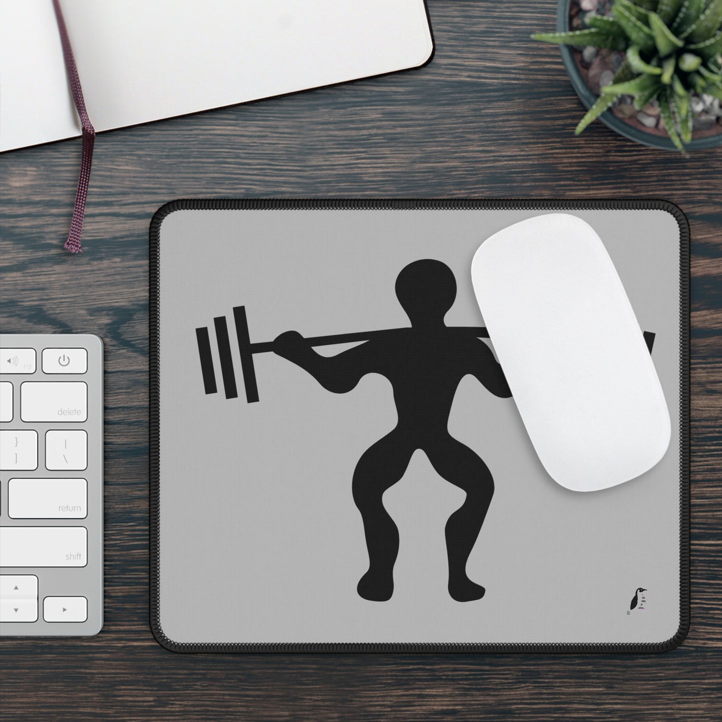 Gaming Mouse Pad: Weightlifting Lite Grey