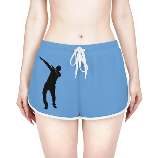Women's Relaxed Shorts: Dance Lite Blue