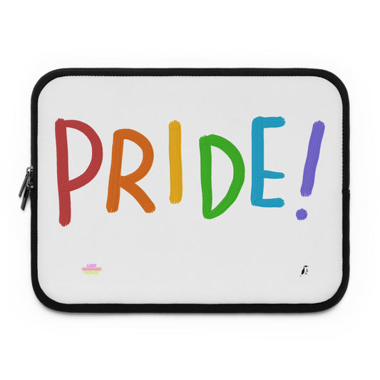 Laptop Sleeve: LGBTQ Pride White