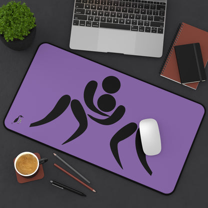 Desk Mat: Wrestling Lite Purple