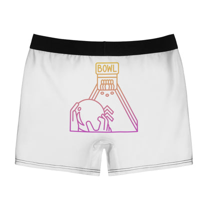 Men's Boxer Briefs: Bowling White