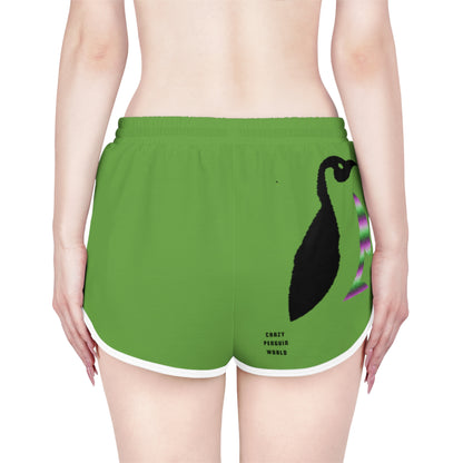 Women's Relaxed Shorts: Lost Remember Honor Green