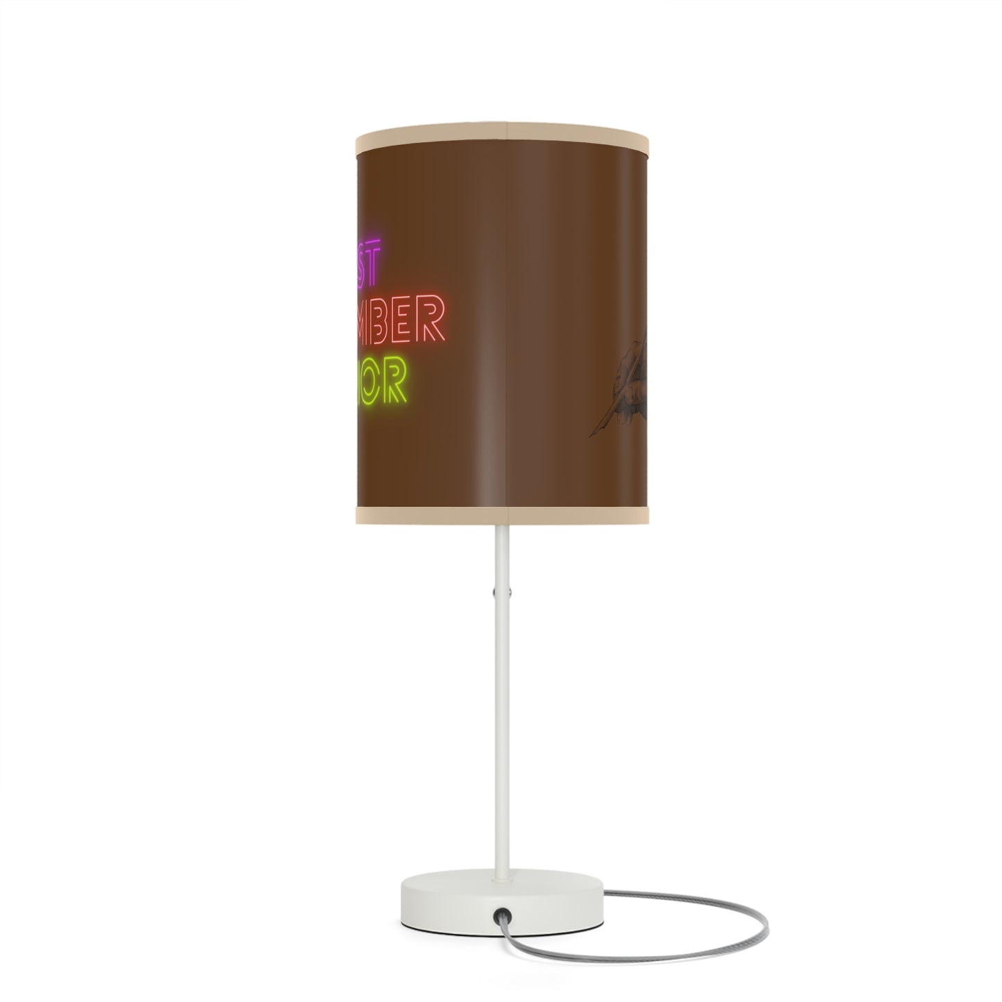 Lamp on a Stand, US|CA plug: Writing Brown