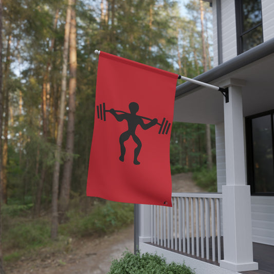House Banner: Weightlifting Dark Red