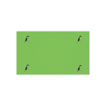 Post-it® Note Pads: Crazy Penguin World Logo Green