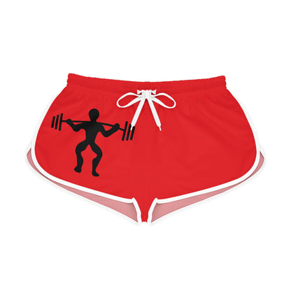 Women's Relaxed Shorts: Weightlifting Red