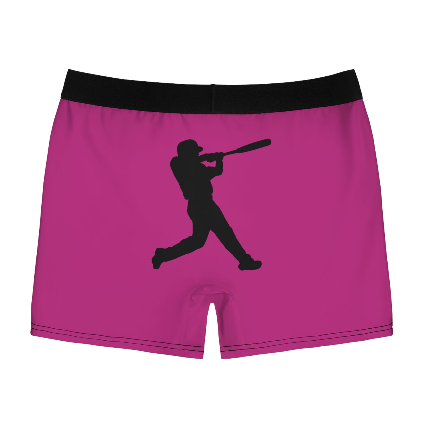 Men's Boxer Briefs: Baseball Pink