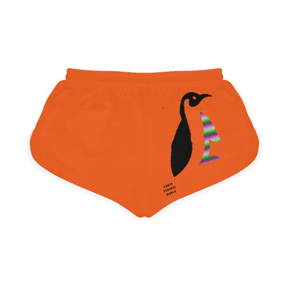 Women's Relaxed Shorts: Lost Remember Honor Orange