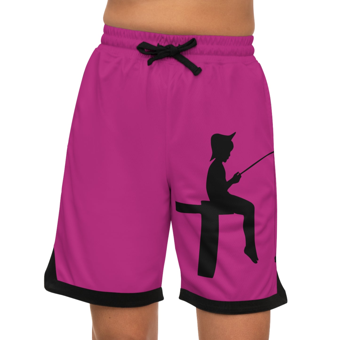 Basketball Rib Shorts: Fishing Pink