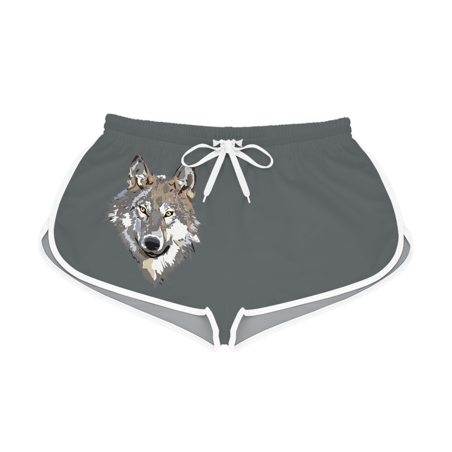 Women's Relaxed Shorts: Wolves Dark Grey