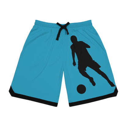 Basketball Rib Shorts: Soccer Turquoise