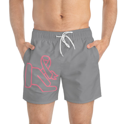 Swim Trunks: Fight Cancer Grey