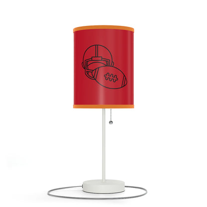 Lamp on a Stand, US|CA plug: Football Dark Red