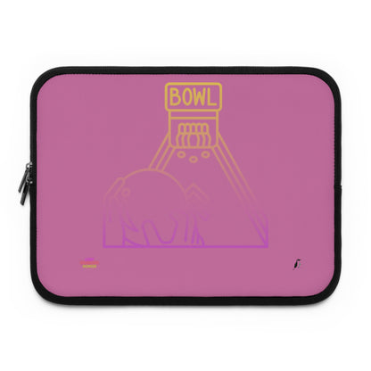 Laptop Sleeve: Bowling Lite Pink