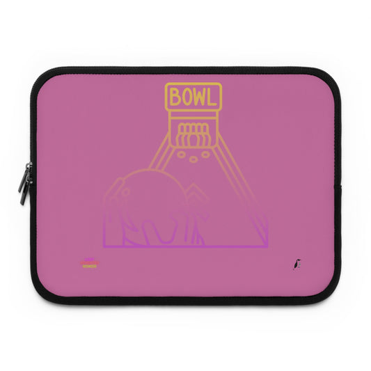 Laptop Sleeve: Bowling Lite Pink