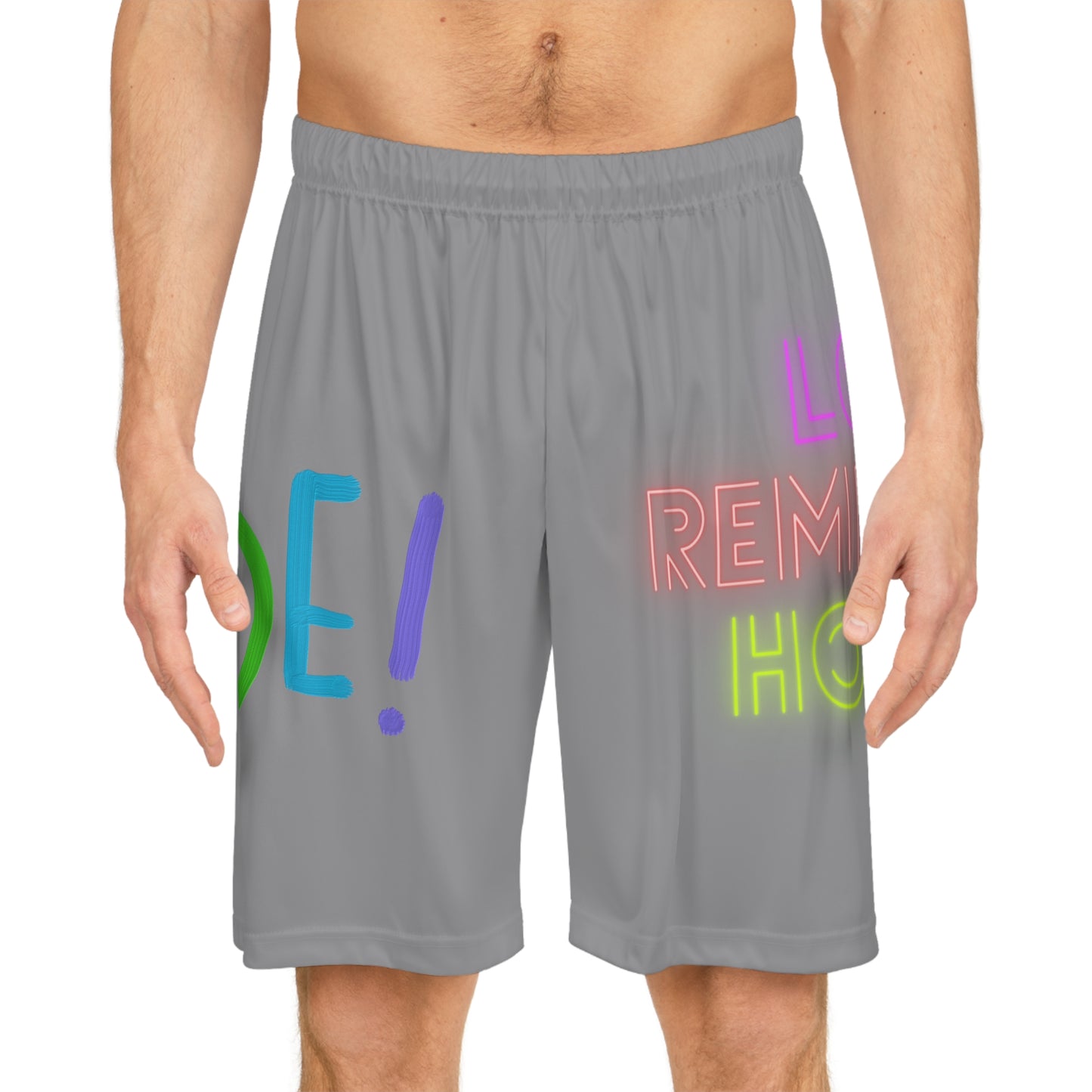 Basketball Shorts: LGBTQ Pride Grey