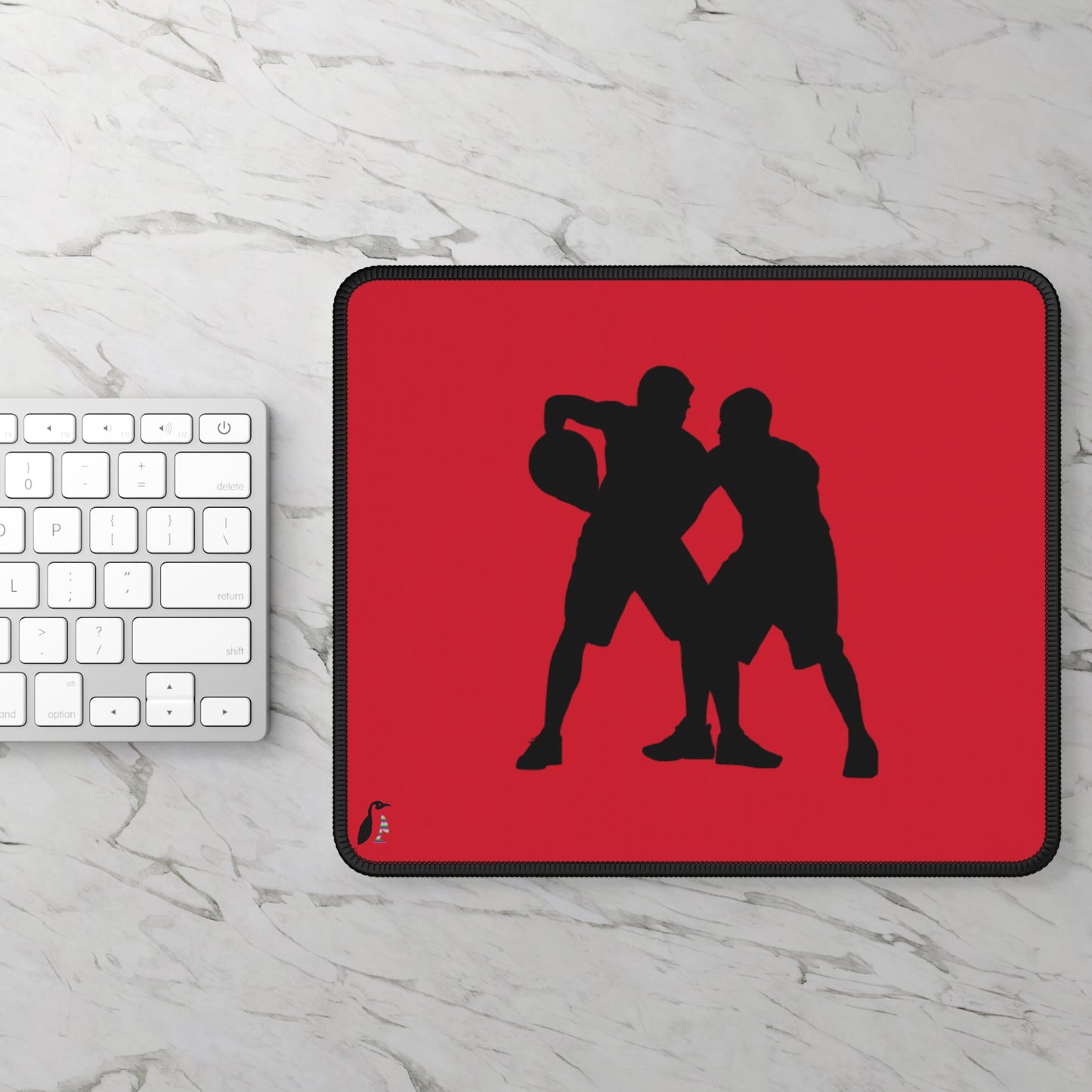 Gaming Mouse Pad: Basketball Dark Red