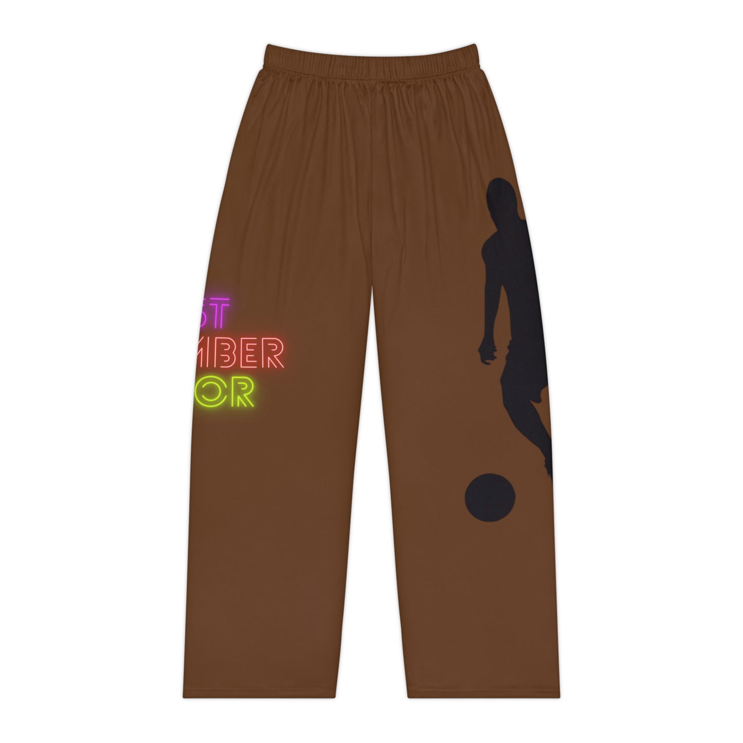 Pambabaeng Pajama na Pantalon: Soccer Brown 