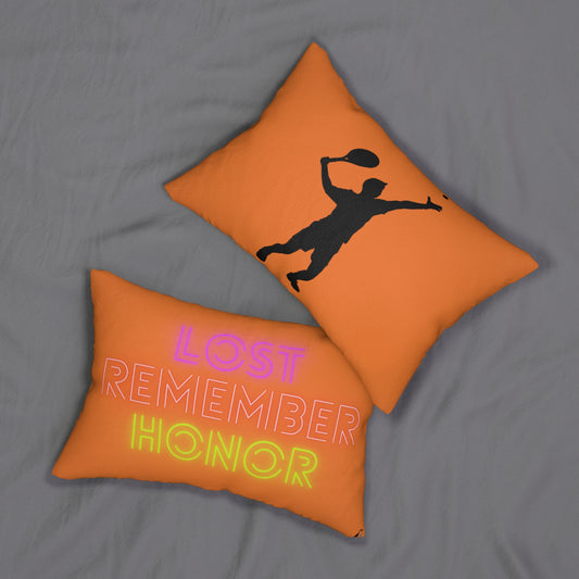 Spun Polyester Lumbar Pillow: Tennis Crusta