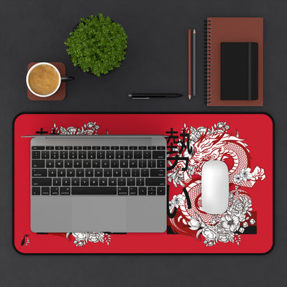 Desk Mat: Dragons Dark Red