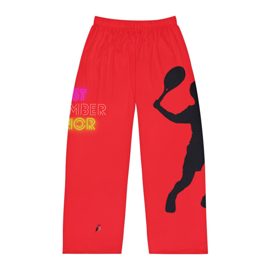 Men's Pajama Pants: Tennis Red