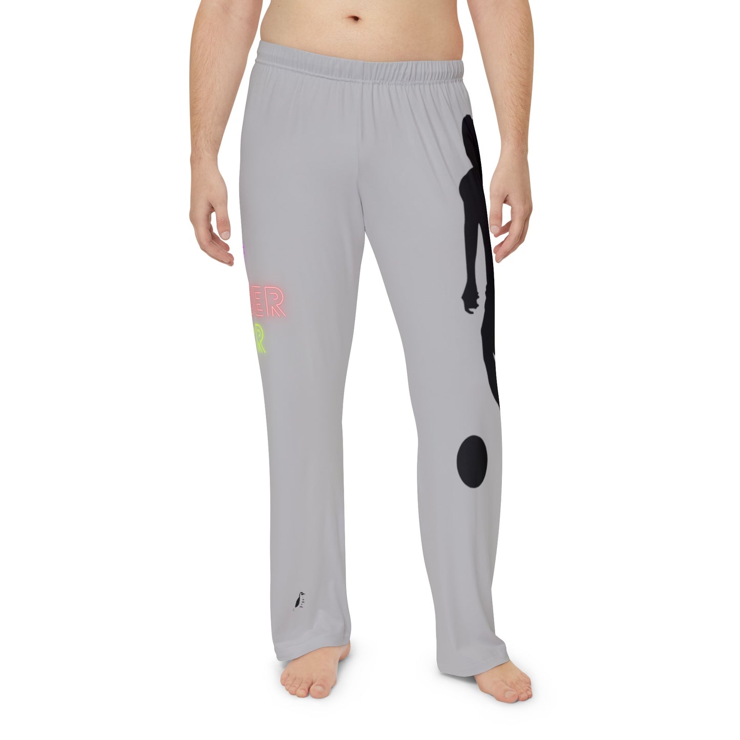 Men's Pajama Pants: Soccer Lite Grey