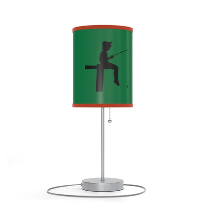 Lamp on a Stand, US|CA plug: Fishing Dark Green