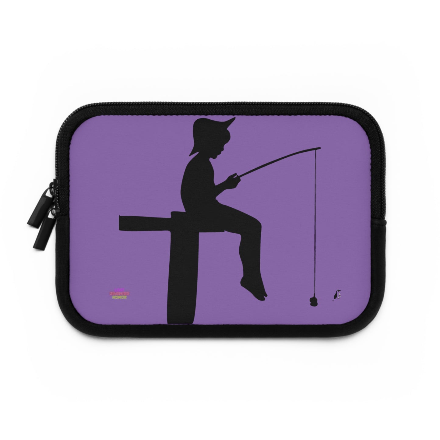 Laptop Sleeve: Fishing Lite Purple