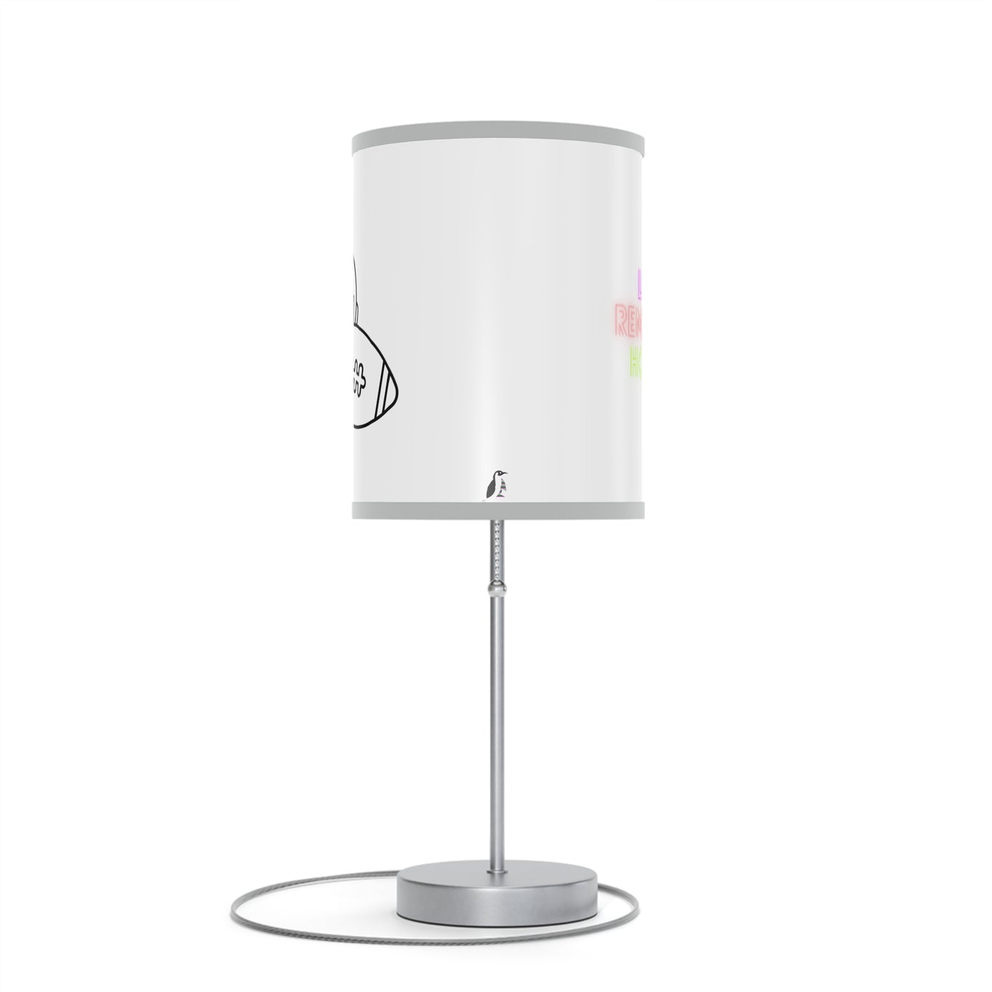 Lamp on a Stand, US|CA plug: Football White