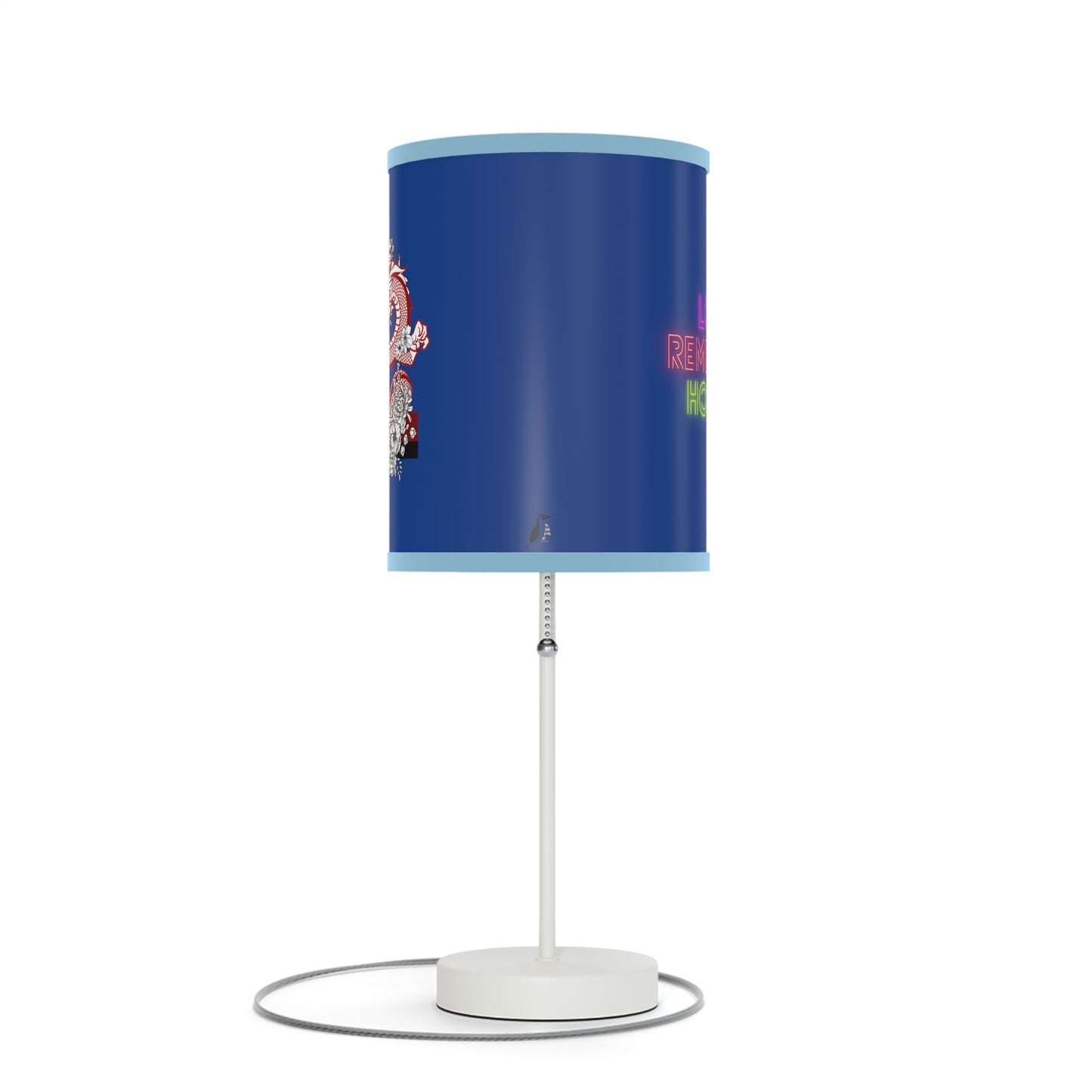 Lamp on a Stand, US|CA plug: Dragons Dark Blue 