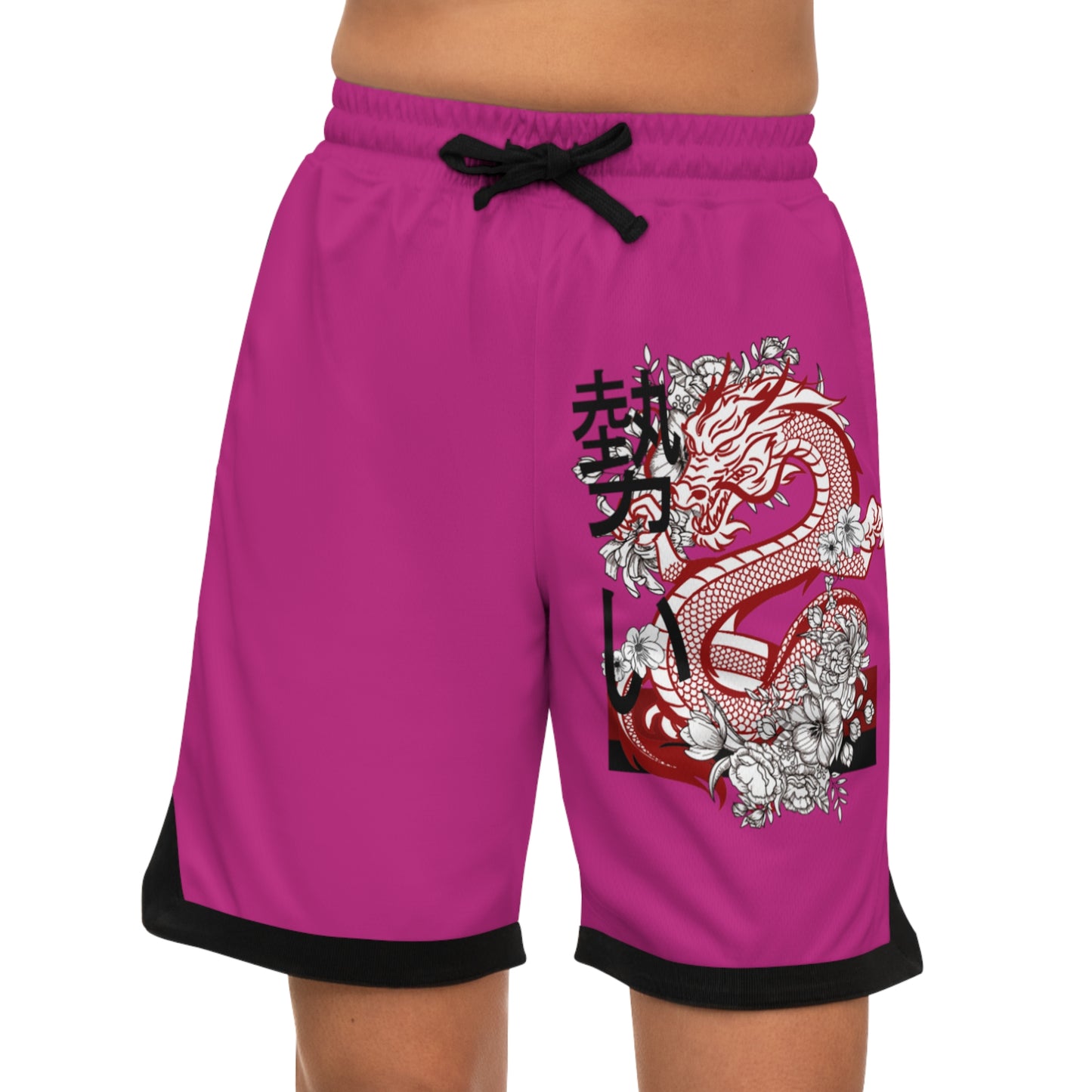 Basketball Rib Shorts: Dragons Pink