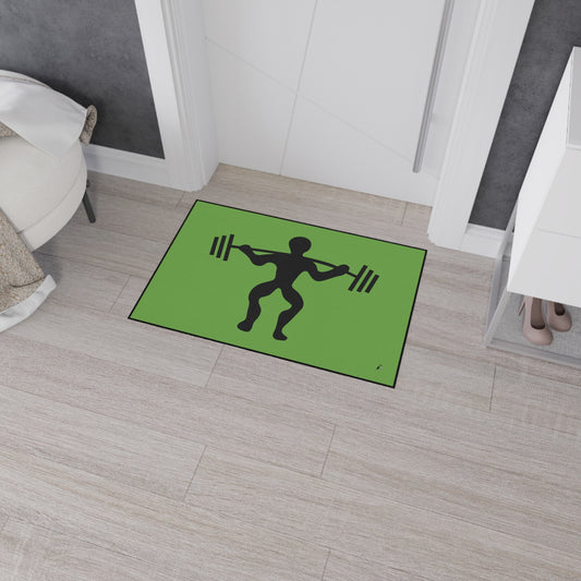 Heavy Duty Floor Mat: Weightlifting Green