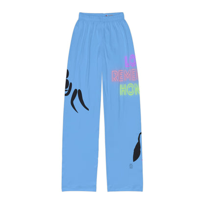 Kids Pajama Pants: Wrestling Lite Blue