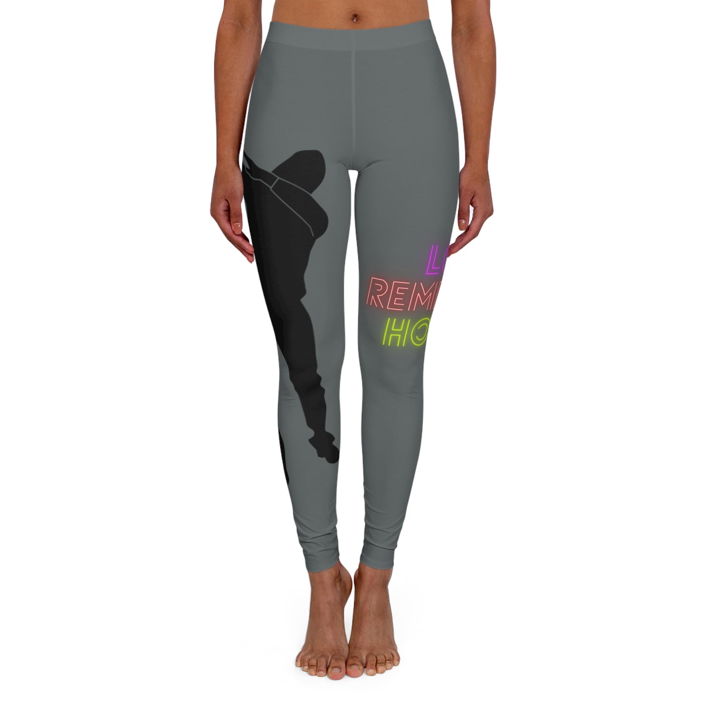 Women's Spandex Leggings: Dance Dark Grey