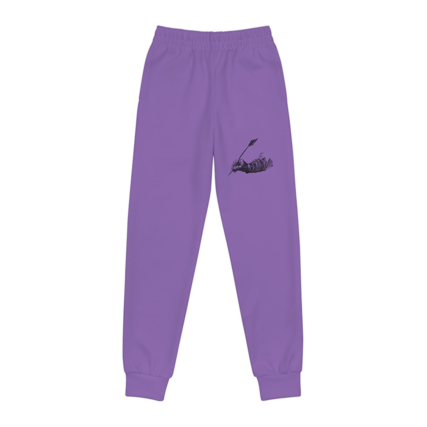 Youth Joggers: Writing Lite Purple