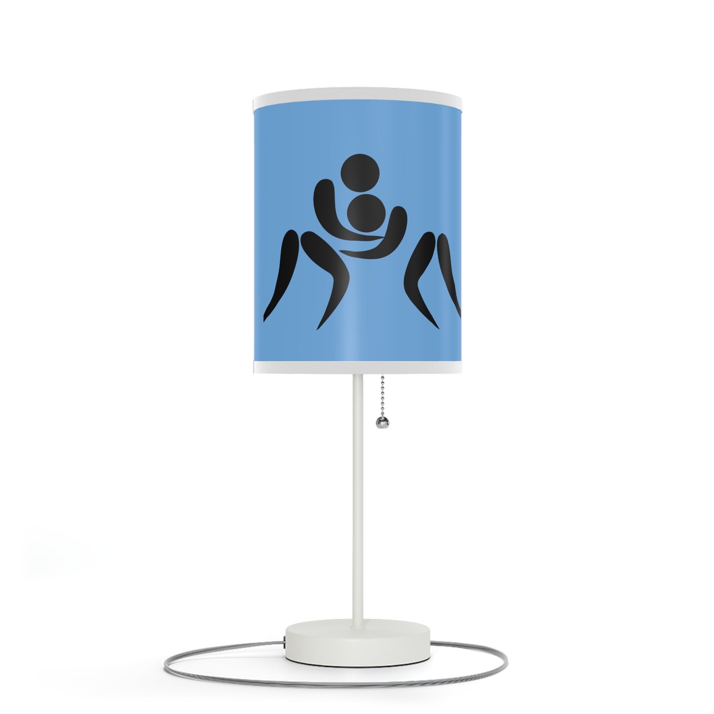 Lamp on a Stand, US|CA plug: Wrestling Lite Blue