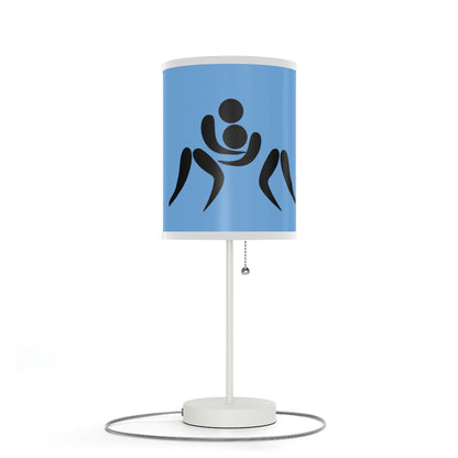 Lamp on a Stand, US|CA plug: Wrestling Lite Blue