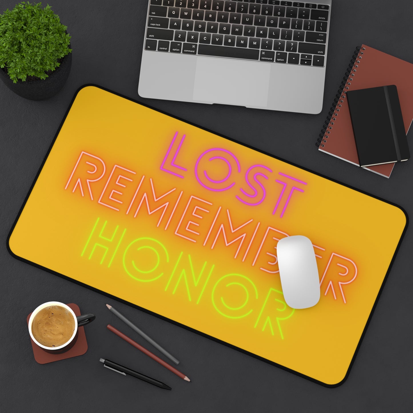 Desk Mat: Lost Remember Honor Yellow