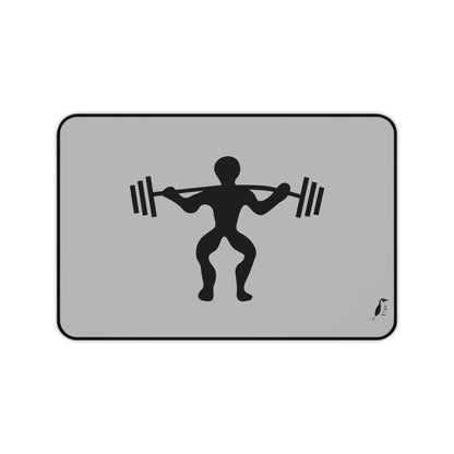 Desk Mat: Weightlifting Lite Grey