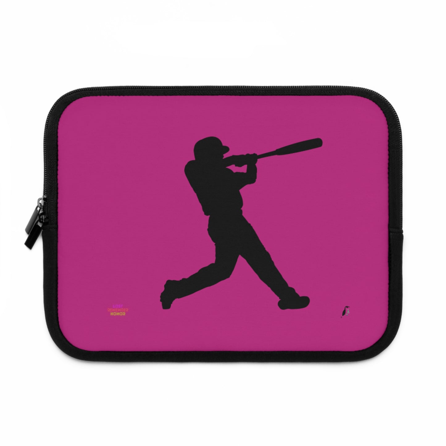 Laptop Sleeve: Baseball Pink