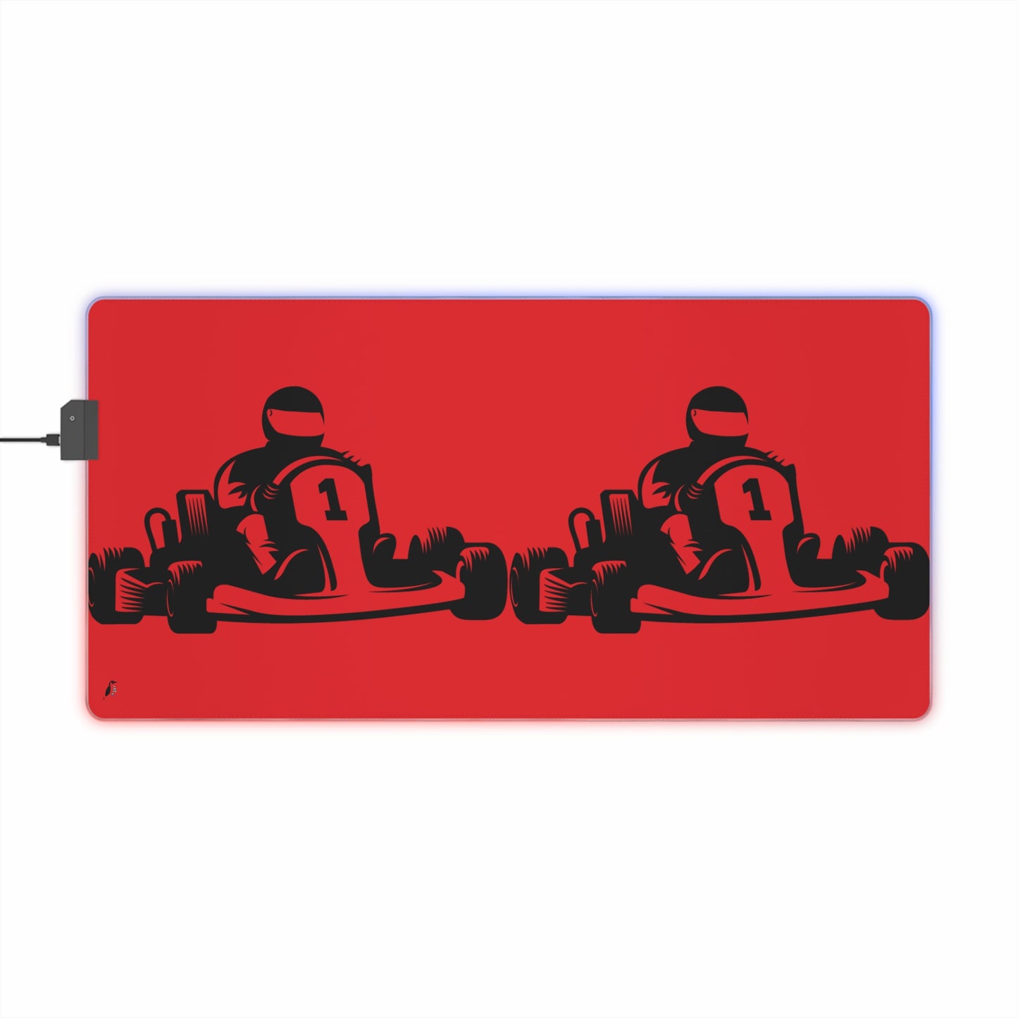 LED Gaming Mouse Pad: Racing Red