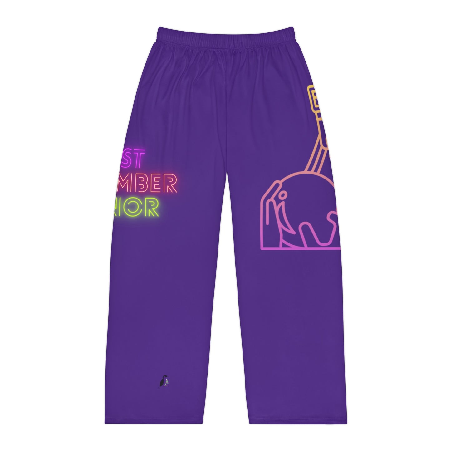 Men's Pajama Pants: Bowling Purple