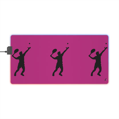 LED Gaming Mouse Pad: Tennis Pink