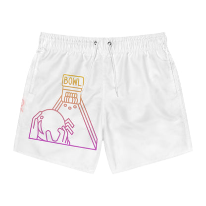 Swim Trunks: Bowling White