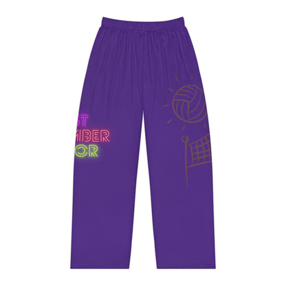 Women's Pajama Pants: Volleyball Purple